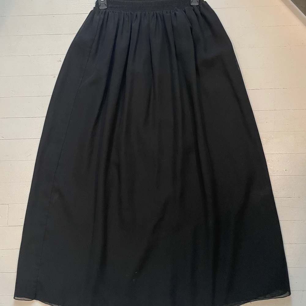 American Apparel semi-sheer midi/ankle length Chiffon skirt XS/S